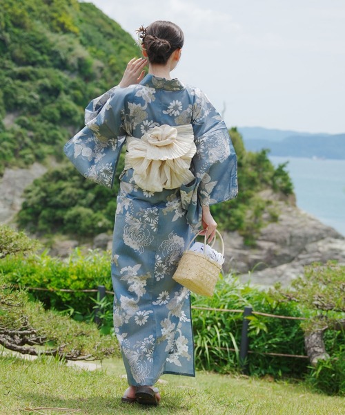 utataneオリジナルデザイン 国内染色　浴衣3点セット＋着付け小物一式 選べる浴衣3点セット utataneオリジナルデザイン 国内染色（浴衣