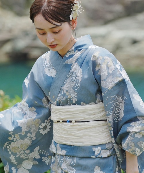 セール】選べる浴衣3点セット utataneオリジナルデザイン 国内染色