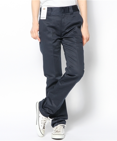 Dickies（ディッキーズ）の「WD874Lローライズワークパンツ（チノパンツ・レディース・スカイブルー/ダークネイビー/レッド/ブラック/ヘザ－グレー/ブラウン/ベージュ/カーキ・27inch/26inch/29inch/25inch/28inch）」の7枚目の写真