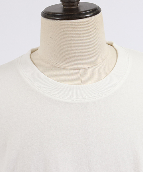 CAMBIO（カンビオ）の「mlt2579-One Arm 3-4 Sleeve Big Tee　ロングスリーブTシャツ（Tシャツ/カットソー・メンズ・グレー系その他/ホワイト×ブラック/ホワイト×ブルー/ブラック×イエロー・L/S/M）」の20枚目の写真