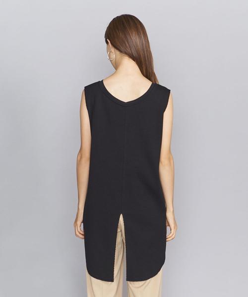 BEAUTY&YOUTH UNITED ARROWS（ビューティーアンドユースユナイテッドアローズ）の「BY コットンサーマル バックVネック＆スリットカットソー（Tシャツ/カットソー・レディース・ブラック/ベージュ/オフホワイト・FREE）」の16枚目の写真