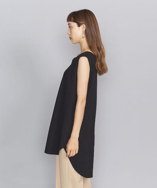 BEAUTY&YOUTH UNITED ARROWS（ビューティーアンドユースユナイテッドアローズ）の「BY コットンサーマル バックVネック＆スリットカットソー（Tシャツ/カットソー・レディース・ブラック/ベージュ/オフホワイト・FREE）」の18枚目の写真