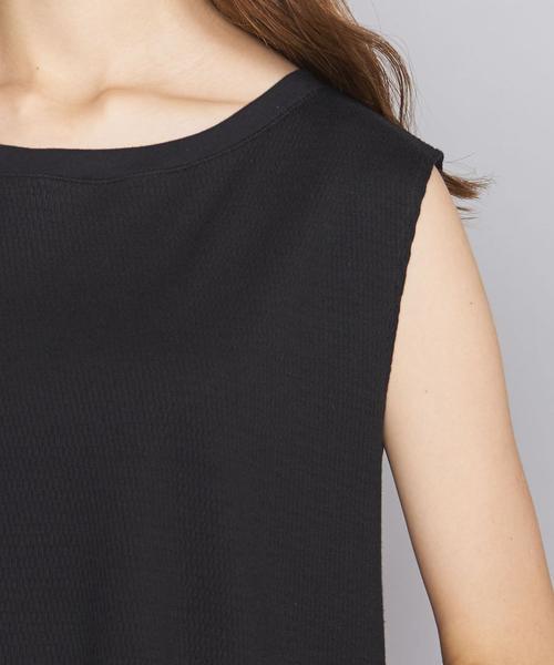 BEAUTY&YOUTH UNITED ARROWS（ビューティーアンドユースユナイテッドアローズ）の「BY コットンサーマル バックVネック＆スリットカットソー（Tシャツ/カットソー・レディース・ブラック/ベージュ/オフホワイト・FREE）」の9枚目の写真