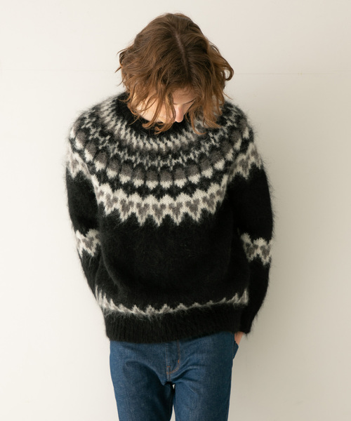 BATONER（バトナー）の「【BATONER】モヘアノルディッククルーネック
