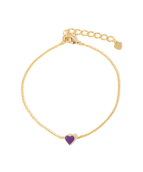 Ray BEAMS(レイビームス)の「プチ エポ ハート ブレスレット(ブレスレット・レディース・ゴールド/ブラック/レッド/パープル/ブルー系その他2/オフホワイト/イエロー/レッド系その他3・ONE SIZE)」の4枚目の写真
