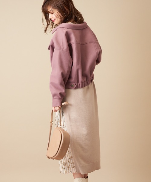 natural couture（ナチュラルクチュール）の「フェイクウールコンパクトブルゾン（ブルゾン・レディース・アイボリー/モカ/ベージュ系その他/ピンク・FREE）」の21枚目の写真