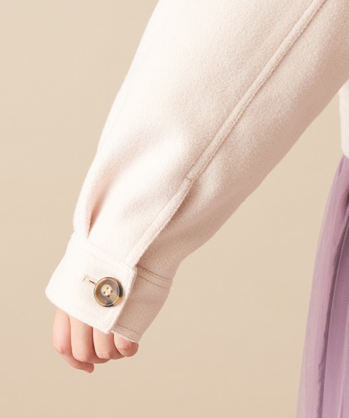 natural couture（ナチュラルクチュール）の「フェイクウールコンパクトブルゾン（ブルゾン・レディース・アイボリー/モカ/ベージュ系その他/ピンク・FREE）」の16枚目の写真