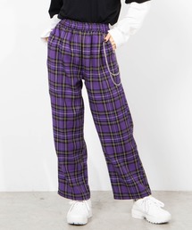 WEGO | WEGO/チェーンチェックワイドパンツ(その他パンツ)