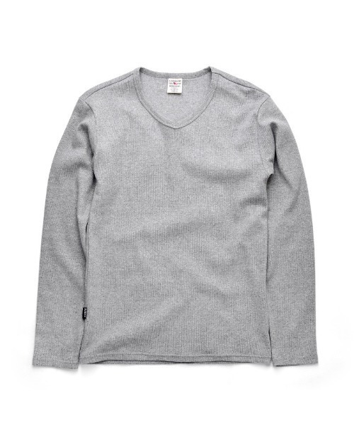 AVIREX(アヴィレックス)の「AVIREX デイリーウエア 長袖Vネック 6153480(Tシャツ/カットソー・メンズ・ホワイト/ブラック/グレー/チャコールグレー/ロイヤルブルー・S/L/XL/M)」の5枚目の写真