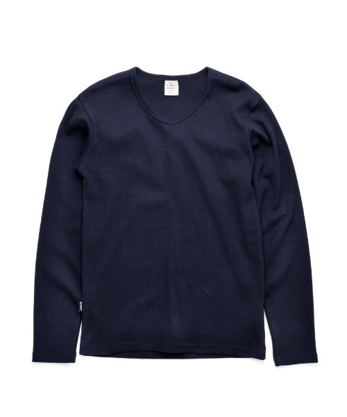 AVIREX(アヴィレックス)の「AVIREX デイリーウエア 長袖Vネック 6153480(Tシャツ/カットソー・メンズ・ホワイト/ブラック/グレー/チャコールグレー/ロイヤルブルー・S/L/XL/M)」の1枚目の写真