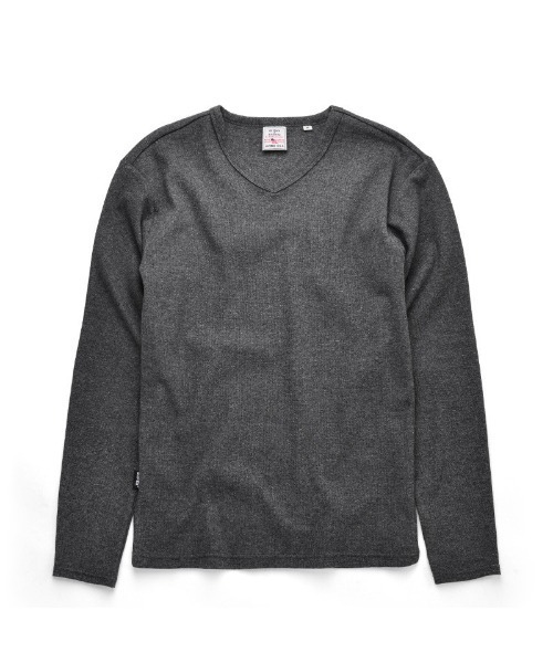 AVIREX(アヴィレックス)の「AVIREX デイリーウエア 長袖Vネック 6153480(Tシャツ/カットソー・メンズ・ホワイト/ブラック/グレー/チャコールグレー/ロイヤルブルー・S/L/XL/M)」の4枚目の写真