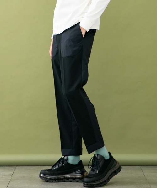 UNITED TOKYO（ユナイテッドトウキョウ）の「3ＬＡＹＥＲ　リバーススラックス/セットアップ（スラックス・メンズ・ブラック×ブラック/グレー・3/2/1）」の5枚目の写真