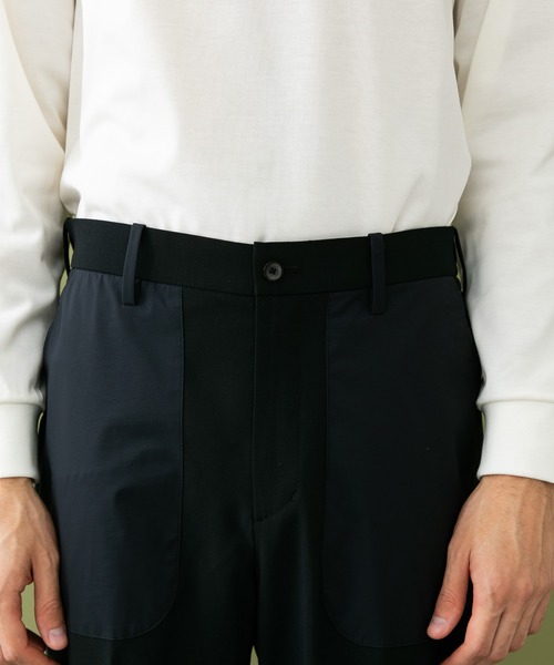 UNITED TOKYO（ユナイテッドトウキョウ）の「3ＬＡＹＥＲ　リバーススラックス/セットアップ（スラックス・メンズ・ブラック×ブラック/グレー・3/2/1）」の8枚目の写真