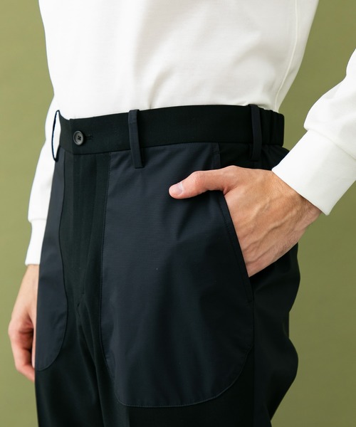 UNITED TOKYO（ユナイテッドトウキョウ）の「3ＬＡＹＥＲ　リバーススラックス/セットアップ（スラックス・メンズ・ブラック×ブラック/グレー・3/2/1）」の9枚目の写真