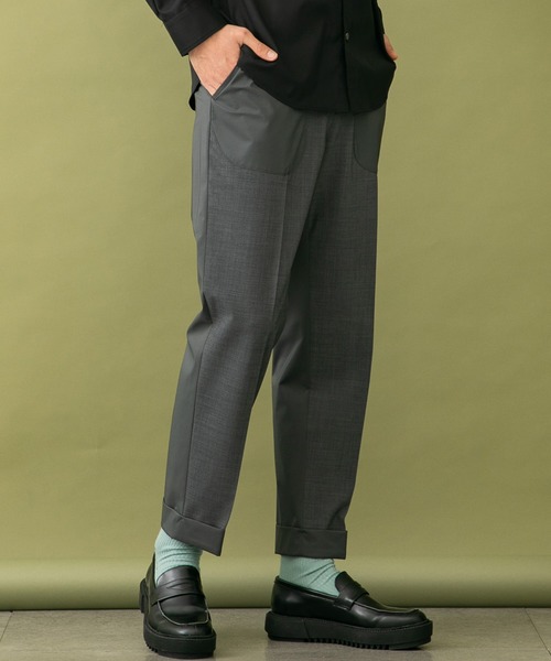 UNITED TOKYO（ユナイテッドトウキョウ）の「3ＬＡＹＥＲ　リバーススラックス/セットアップ（スラックス・メンズ・ブラック×ブラック/グレー・3/2/1）」の17枚目の写真