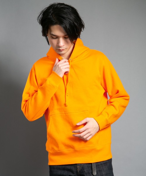 UnitedAthle/10.0ozプルオーバーパイル無地パーカー
