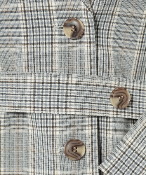 PAGEBOY（ページボーイ）の「TRロングテーラードジャケット（テーラードジャケット・レディース・チェック/グレイッシュベージュ/ベージュ・FREE）」の19枚目の写真