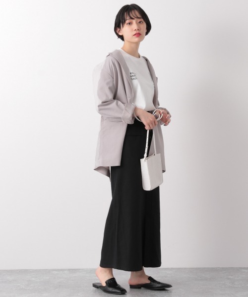 PAGEBOY（ページボーイ）の「TRロングテーラードジャケット（テーラードジャケット・レディース・チェック/グレイッシュベージュ/ベージュ・FREE）」の12枚目の写真