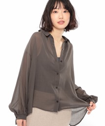 LAKOLE | シャーリングシアーブラウス / LAKOLE(シャツ/ブラウス)