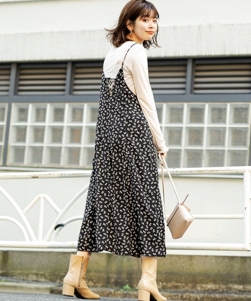 natural couture（ナチュラルクチュール）の「【WEB限定】レースアップキャミワンピ×メローTシャツセット（ワンピース・レディース・アイボリー/ミント/その他1/サックスブルー/ピンク・FREE）」の16枚目の写真