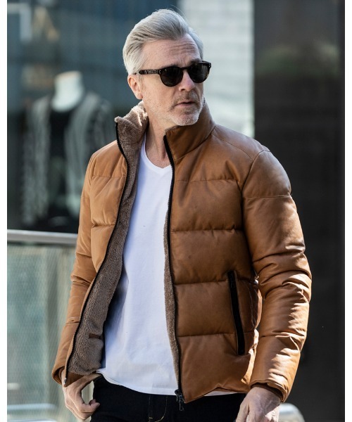 wjk（ダヴルジェイケイ）の「ski leather down JKT（ダウン