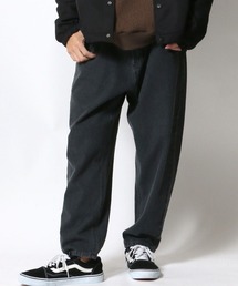 バギーシルエットワイドデニムパンツ メンズ レディース ユニセックス/タックパンツ/ジーンズ