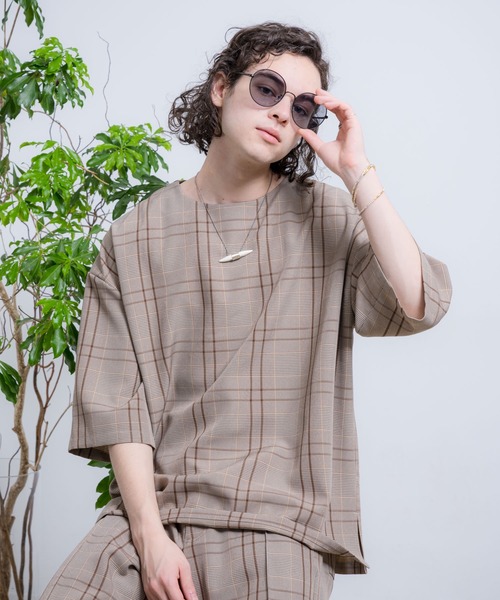 Casper John(�L���X�p�[�W����)��Shoulder-zip Tetoron Rayon Pull Over/�V�����_�[�W�b�vTR�v���I�[�o�[(T�V���c/�J�b�g�\�[)