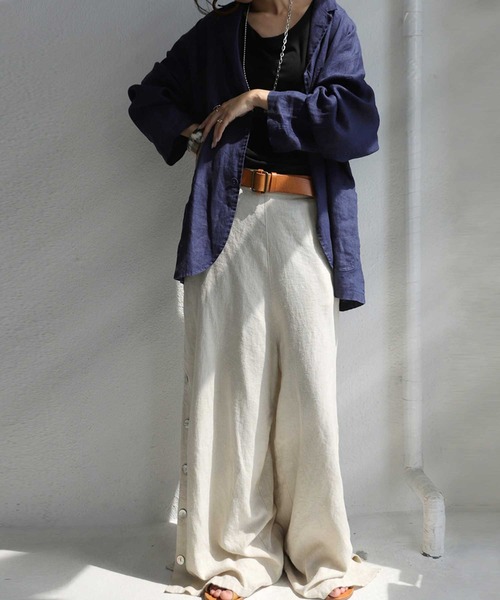 antiqua（アンティカ）の「ヴィンテージ風シンプル本革ベルト（ベルト・レディース・ブラック/ブラウン/キャメル・FREE）」の12枚目の写真