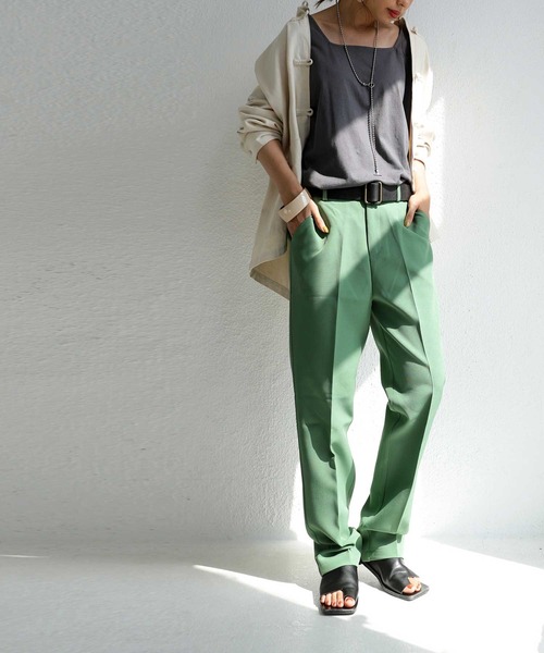 antiqua（アンティカ）の「ヴィンテージ風シンプル本革ベルト（ベルト・レディース・ブラック/ブラウン/キャメル・FREE）」の7枚目の写真