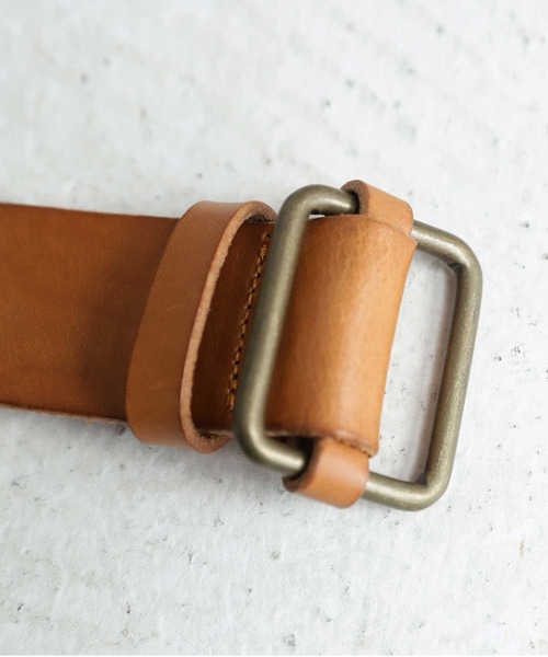 antiqua（アンティカ）の「ヴィンテージ風シンプル本革ベルト（ベルト・レディース・ブラック/ブラウン/キャメル・FREE）」の18枚目の写真