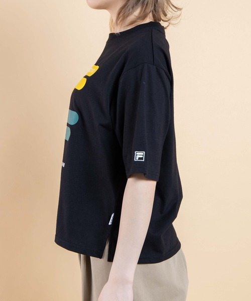 FILA(フィラ)の「∴WEGO/FILA レトロカラーロゴTシャツ(Tシャツ/カットソー・レディース・イエロー/ホワイト/ブラック・FREE)」の14枚目の写真