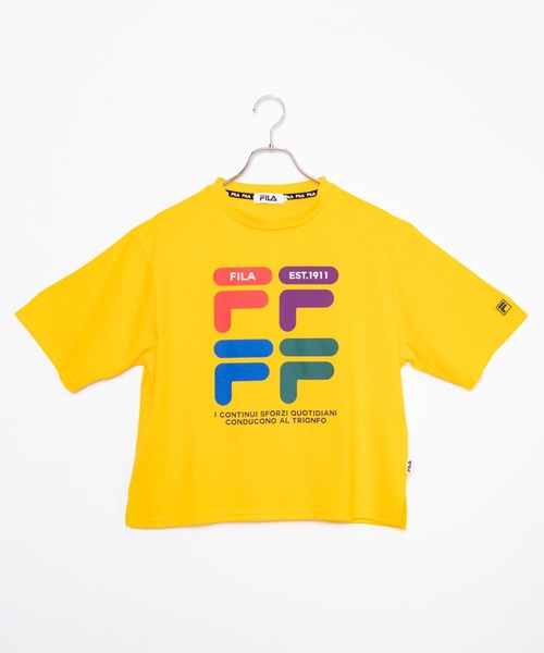 FILA(フィラ)の「∴WEGO/FILA レトロカラーロゴTシャツ(Tシャツ/カットソー・レディース・イエロー/ホワイト/ブラック・FREE)」の10枚目の写真
