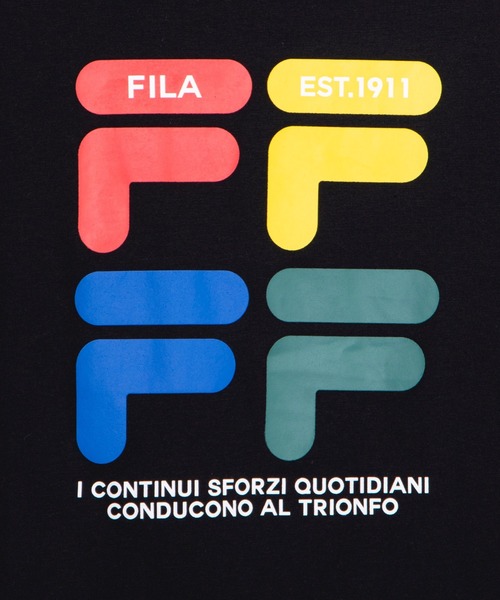 FILA(フィラ)の「∴WEGO/FILA レトロカラーロゴTシャツ(Tシャツ/カットソー・レディース・イエロー/ホワイト/ブラック・FREE)」の8枚目の写真