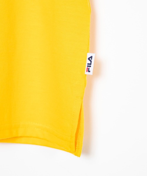 FILA(フィラ)の「∴WEGO/FILA レトロカラーロゴTシャツ(Tシャツ/カットソー・レディース・イエロー/ホワイト/ブラック・FREE)」の4枚目の写真
