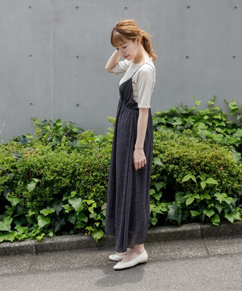 flower（フラワー）の「ペタルドットワンピース（ワンピース・レディース・ブラック/アイボリー・FREE）」の7枚目の写真