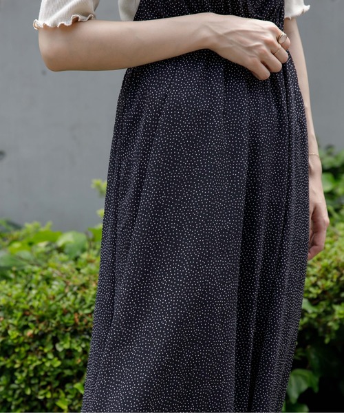 flower（フラワー）の「ペタルドットワンピース（ワンピース・レディース・ブラック/アイボリー・FREE）」の8枚目の写真