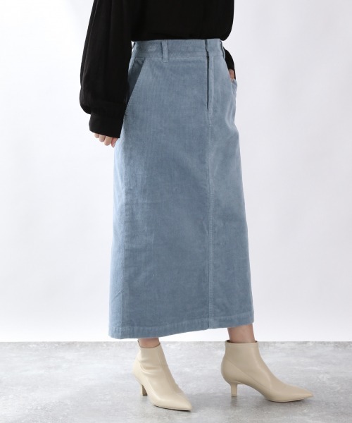 LOWRYS FARM（ローリーズファーム）の「ライスコーデュロイスカート　889396（スカート・レディース・チャコールグレー/ブラウン/イエロー/ブルー/グリーン/アイボリー/ブラウン系その他・MEDIUM/LARGE）」の6枚目の写真