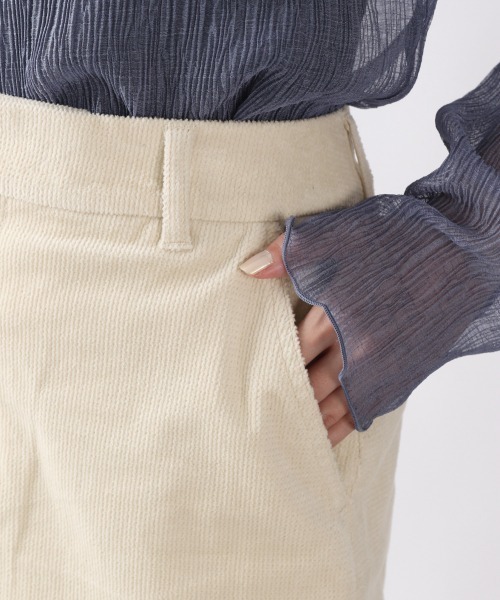 LOWRYS FARM（ローリーズファーム）の「ライスコーデュロイスカート　889396（スカート・レディース・チャコールグレー/ブラウン/イエロー/ブルー/グリーン/アイボリー/ブラウン系その他・MEDIUM/LARGE）」の17枚目の写真
