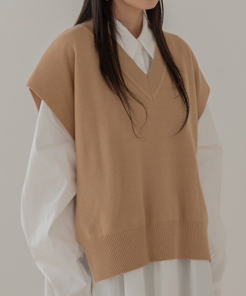 セール 2way Vネックストラップニットベスト ベスト Une Mansion ユヌマンション のファッション通販 Zozotown