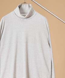 MEN'S MELROSE | ミジンボーダータートルネックＴシャツ(Tシャツ/カットソー)
