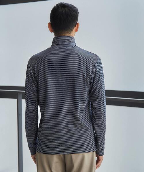 セール トップス ミジンボーダータートルネックｔシャツ Tシャツ カットソー Mens Mens Melrose メンズメルローズ のファッション