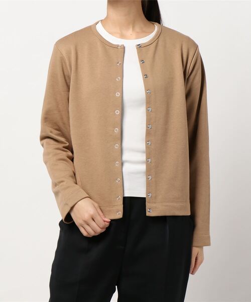 人気満点 リングドット裏毛カーディガン Yangxlab Com