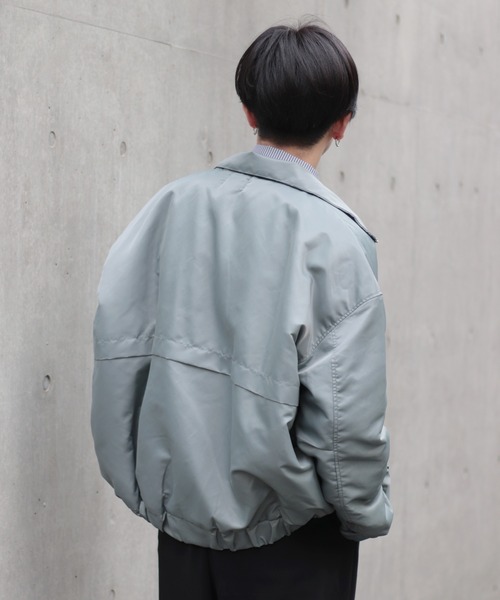 CREARE -LINO-（クレアーレリノ）の「ドロップショルダー オーバーサイズ 中綿 CPOブルゾン（ブルゾン・メンズ・ブラック/カーキ/グレイッシュブルー・FREE）」の20枚目の写真