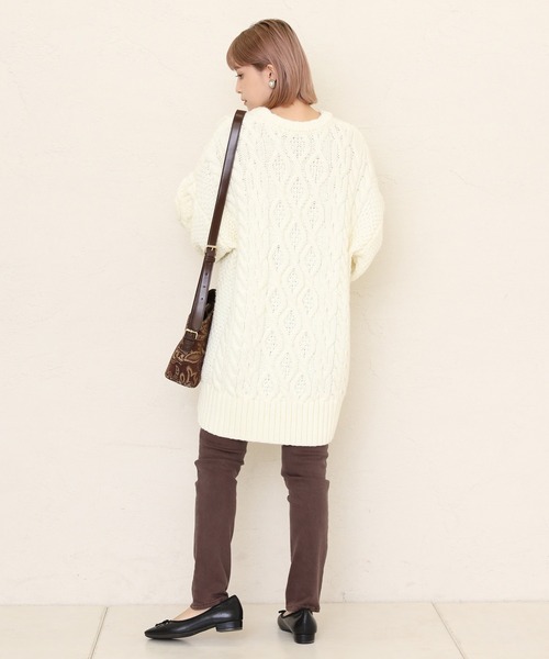 one after another NICE CLAUP（ワンアフターアナザーナイスクラップ）の「バックレースアップスキニーパンツ（その他パンツ・レディース・アイボリー/ブラック系その他/ブラウン・SMALL/MEDIUM）」の17枚目の写真