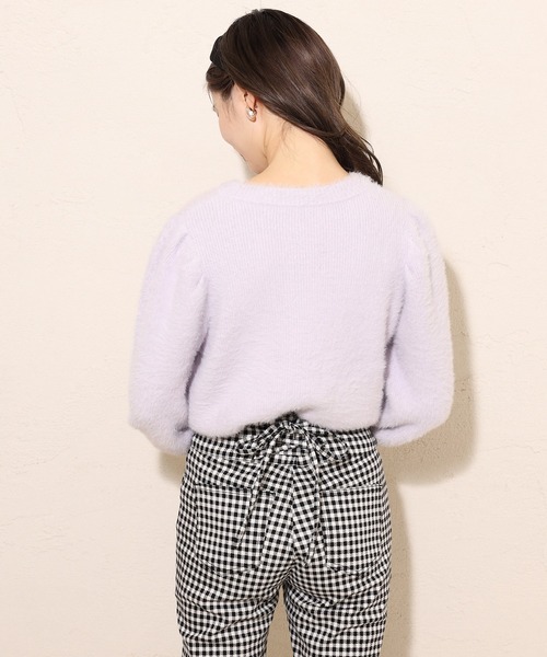 one after another NICE CLAUP（ワンアフターアナザーナイスクラップ）の「バックレースアップスキニーパンツ（その他パンツ・レディース・アイボリー/ブラック系その他/ブラウン・SMALL/MEDIUM）」の9枚目の写真