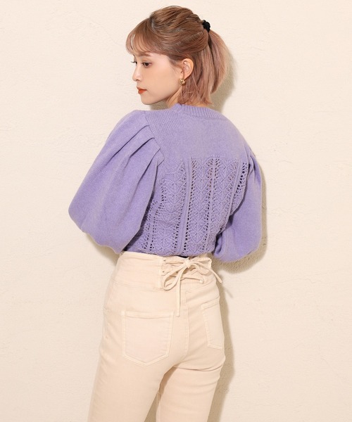 one after another NICE CLAUP（ワンアフターアナザーナイスクラップ）の「バックレースアップスキニーパンツ（その他パンツ・レディース・アイボリー/ブラック系その他/ブラウン・SMALL/MEDIUM）」の16枚目の写真