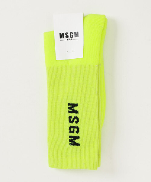 MSGM（エムエスジーエム）の「MSGM(エムエスジーエム)Kids & Junior ソックス靴下（ソックス/靴下・キッズ・オレンジ/ライトイエロー/ホワイト/ライトピンク/ブラック・8/10y/12/14/4/6）」の4枚目の写真
