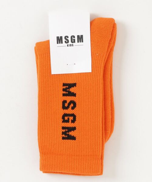 MSGM（エムエスジーエム）の「MSGM(エムエスジーエム)Kids & Junior ソックス靴下（ソックス/靴下・キッズ・オレンジ/ライトイエロー/ホワイト/ライトピンク/ブラック・8/10y/12/14/4/6）」の5枚目の写真