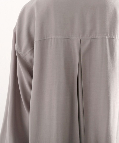 classicalelf（クラシカルエルフ）の「たっぷりドレープで上品さをプラス。バンドカラーシアーシャツ（シャツ/ブラウス・レディース・ホワイト/ベージュ/モカ・MEDIUM/LARGE/X-LARGE）」の18枚目の写真