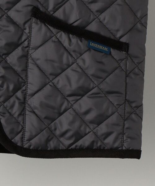 LAVENHAM キルティングベスト ブラック 36 LAVENHAM（ラベンハム）の「LAVENHAM: キルティング ベスト